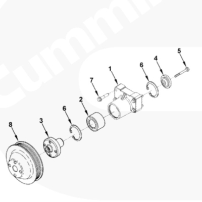 Vantagem 3942896 5263529 Suporte de ventilador para camião Dong Feng 6C8.3 QSL9 motor diesel