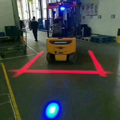 Lâmpadas de área de aviso de zona vermelha industrial para empilhadeiras de 10 a 80 volts Ano 2007 Aviso LED