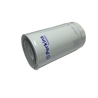 Filtro de óleo de embalagem genuíno 2654407 para Perkins utilizado em oficinas de reparação de máquinas de aço