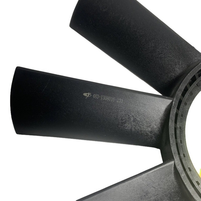 YUCHAI Peças de empilhadeira 483-1308010 Lâmina de ventilador de radiador de plástico preto com 2,6 kg de peso