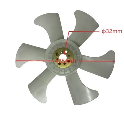 Peças para empilhadeira de alimentos e bebidas, radiador, lâmina de ventilador, plástico para ISUZU 4JG2 8-94483-894-0