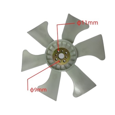 Peças para empilhadeira de alimentos e bebidas, radiador, lâmina de ventilador, plástico para ISUZU 4JG2 8-94483-894-0