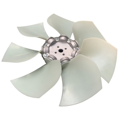 Lâmina de ventilador de radiador de aço e plástico H5T01-00501 para componentes de empilhadeira QSF3.8 QSB4.5